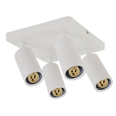 XXLED Proiettore a incasso LED JOKER-6 4xGU10 girevole a 360°, inclinabile a 90° Bianco quadrato