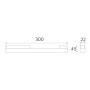 XXLED LED Magnet-Schienenleuchte MAGNET-LM1 12W 30cm Schwarz - Detailansicht