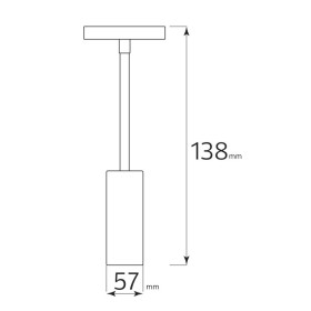 Proiettore su rotaia magnetica a LED MAGNET-T1 20W 13,5cm-Ø57 Nero