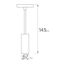 XXLED LED Magnet-Schienenstrahler MAGNET-T2 30W 14,5cm-Ø67 Schwarz - Detailansicht