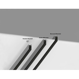Barra di costruzione magnetica da 2m per sistemi di binari luminosi magnetici MAGNET-S2 Nero