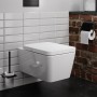 hansgrohe EluPura Q WC-Sitz mit Befestigung oben - technische Ansicht