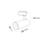 XXLED LED Schienenstrahler BREMEN-20 20W CCT-Einstellbar(3000K, 4500K, 6000K) Weiss - Produktansicht