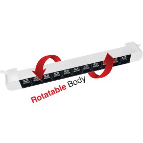 XXLED LED Schienen-Linearleuchte PARMA-20 20W 4200K Weiss Drehbarer Korpus