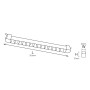 XXLED LED Schienen-Linearleuchte PARMA-20 20W 4200K Weiss Drehbarer Korpus - Detailansicht