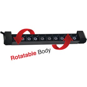 XXLED LED Schienen-Linearleuchte PARMA-20 20W 4200K Schwarz drehbarer Korpus