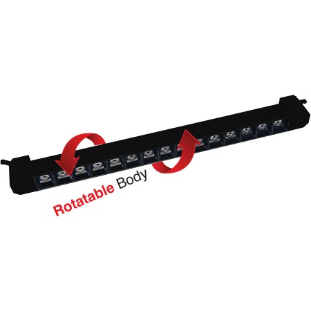 XXLED LED Schienen-Linearleuchte PARMA-30 30W 4200K Schwarz drehbarer Korpus