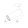 XXLED LED Schienenstrahler LONDRA-12 12W 4200K Schwarz - Produktansicht