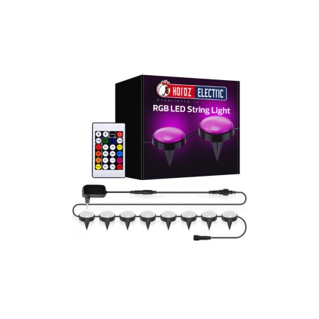 XXLED LED Lichterkette SET 12W/je Birne AMBIANCE Koppelbar 18m / 24Birnen RGB Schwarz