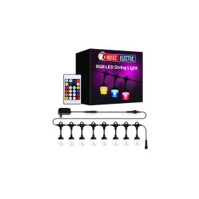 XXLED LED Lichterkette SET 12W/je Birne PARADISE Koppelbar 18m / 24Birnen RGB Schwarz