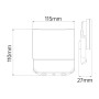 XXLED LED Flutlicht-Aussenstrahler PEGASUS-20 20W 6400K Schwarz IP65
