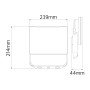 XXLED LED Arbeitsscheinwerfer - Baustrahler PEGASUS/W-100 100W 6400K Schwarz IP65 1,8m Kabel - Produktansicht