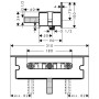hansgrohe Fixfit Porter 300 - vista dettagliata