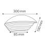 XXLED Lampada da parete per giardino LED SPARTA-1 6W 4200K Nero IP54 - vista tecnica