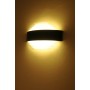 XXLED LED Garten Wandleuchte SPARTA-2 12W 4200K Schwarz IP54 - Detailansicht