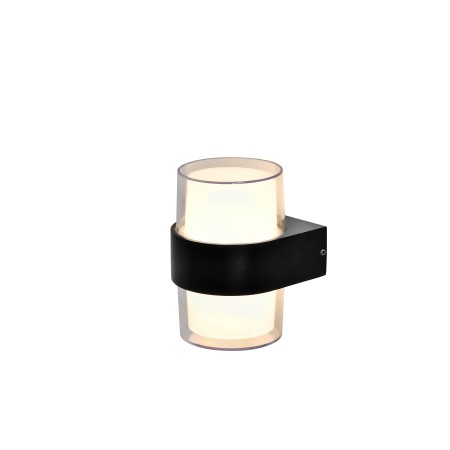 XXLED Lampada da Parete da Giardino a LED KING-10/R 10W 4200K Nero IP54 Rotonda