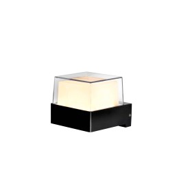 XXLED LED Garten Wandleuchte KING-5/S 5W 4200K Schwarz IP54 Quadratisch