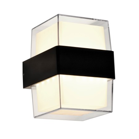 XXLED LED Garten Wandleuchte KING-10/S 10W 4200K Schwarz IP54 Quadratisch