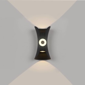 Applique Murale de Jardin LED VIPER 12W 4200K Noir IP54