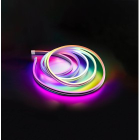 5m Striscia LED neon RGB SET DIGITAL-5 Contenuto della confezione: Adattatore, Telecomando, Controller RGB IP65
