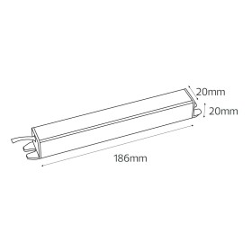 Alimentatore LED impermeabile VESTA-18 18W Slim-Case IP67