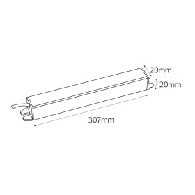 Driver LED impermeabile VESTA-60 60W Slim-Case IP67