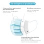 G-MED 50 pz. PROTEZIONE RESPIRATORIA, MASCHERA PROTETTIVA A TRE STRATI EN14683 Tipo-II - vista dettagliata