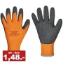 COFRA 120paar Thermo-Winter Arbeitshandschuhe, Naturlatex getauchter Textilhandschuh