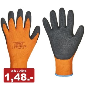 COFRA 120paar Thermo-Winter Arbeitshandschuhe, Naturlatex getauchter Textilhandschuh