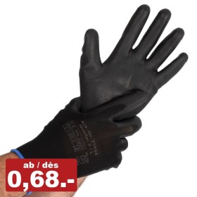COFRA 120paar Mechanikerhandschuhe Arbeitshandschuhe, Naturlatex getauchter Textilhandschuh