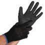 COFRA 120paar Mechanikerhandschuhe Arbeitshandschuhe, Naturlatex getauchter Textilhandschuh - Detailansicht