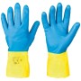 COFRA 144paar Chemikalienschutz-Arbeitshandschuhe, Doppelbeschichtung aus Polychloropren über Naturlatex - technische Ansicht