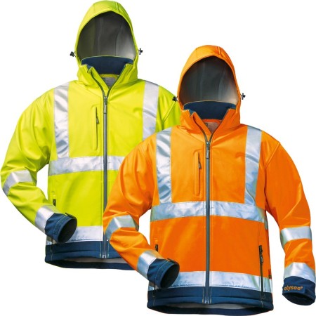 Warnschutz-Softshelljacken wetterfest (Reflektierend) Elysee Liam-Bill