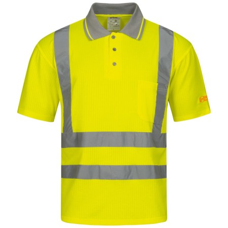 Safestyle Warnschutz Poloshirt Diego-Carlos Reflektierend - Detailansicht