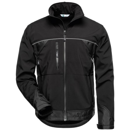 Veste fonctionnelle premium en softshell noir Elysee ALPHA