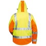 Elysee JIM Warnschutz Softshelljacke gelb/orange - Detailansicht