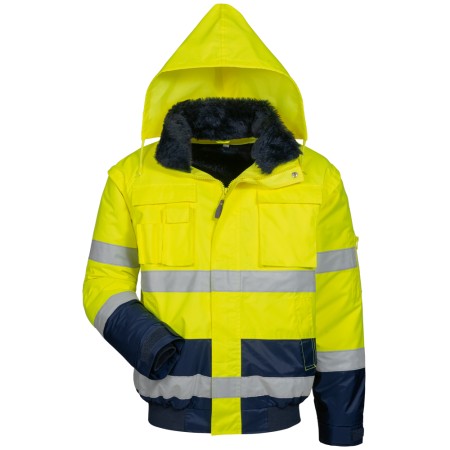 Elysee Veste de pilote de sécurité Warnschutz SIEGFRIED jaune/marine