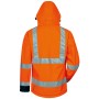Elysee BILL Warnschutz-Softshelljacke Warnorange - Detailansicht