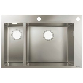 hansgrohe S712-F655 Einbauspüle 180/450 mit 2 Becken, ohne Abtropffläche