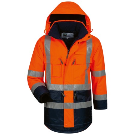 Elysee LUIS Parka de protection hivernale Warnschutz Kl. 3 Warnorange