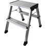 Escabeau double pliant en aluminium Krause argent 1,7 Kg