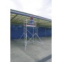 Aluminium Gerüst Fahrbar Arbeitshöhe (Max.): 7.30 M Krause Stabılo Professional Serie 1000 Silber 170 Kg - Detailansicht