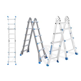 Wolfstahl Échelle télescopique multifonction en aluminium