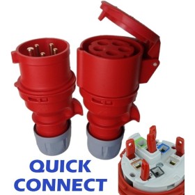 TP ELECTRIC Quick-Connect CEE 16A STECKER & KUPPLUNG SET