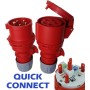 TP ELECTRIC Quick-Connect CEE 32A STECKER & KUPPLUNG SET