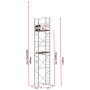 Krause Échafaudage articulé en aluminium (pliable) 5 et 7 mètres - vue détaillée