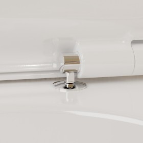 hansgrohe EluPura S WC-Sitz mit Befestigung oben, SoftClose und QuickRelease, Slim
