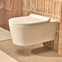 hansgrohe EluPura S WC-Sitz mit Befestigung oben, SoftClose und QuickRelease, Slim