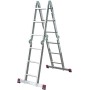 Krause Scala articolata in alluminio, 4 x 3 pioli, altezza di lavoro 440 cm - vista dettagliata