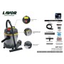 BLACK & DECKER Aspirapolvere Solidi e Liquidi 20L Lavor Pro WTP - vista dettagliata